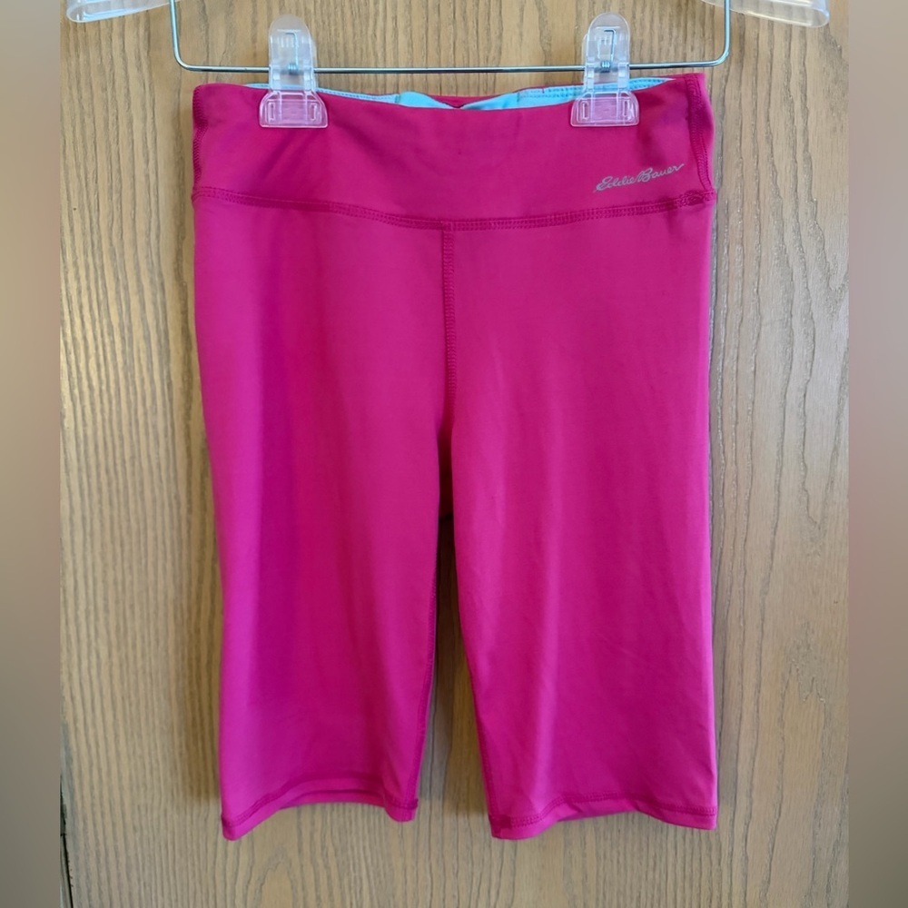 EDDIE BAUER Hot Magenta Performance Athletic Workout Bike Shorts Women’s Size L